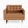 eliot leather chair santiago camel