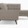 hopson apartment sectional with bumper taylor felt grey