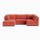 holt armless sofa sectional %285 piece%29 key largo coral
