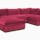 holt armless sofa sectional %285 piece%29 key largo bubblegum