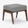 Soto Ottoman Taylor Felt Grey