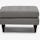 Eliot Ottoman Taylor Felt Grey