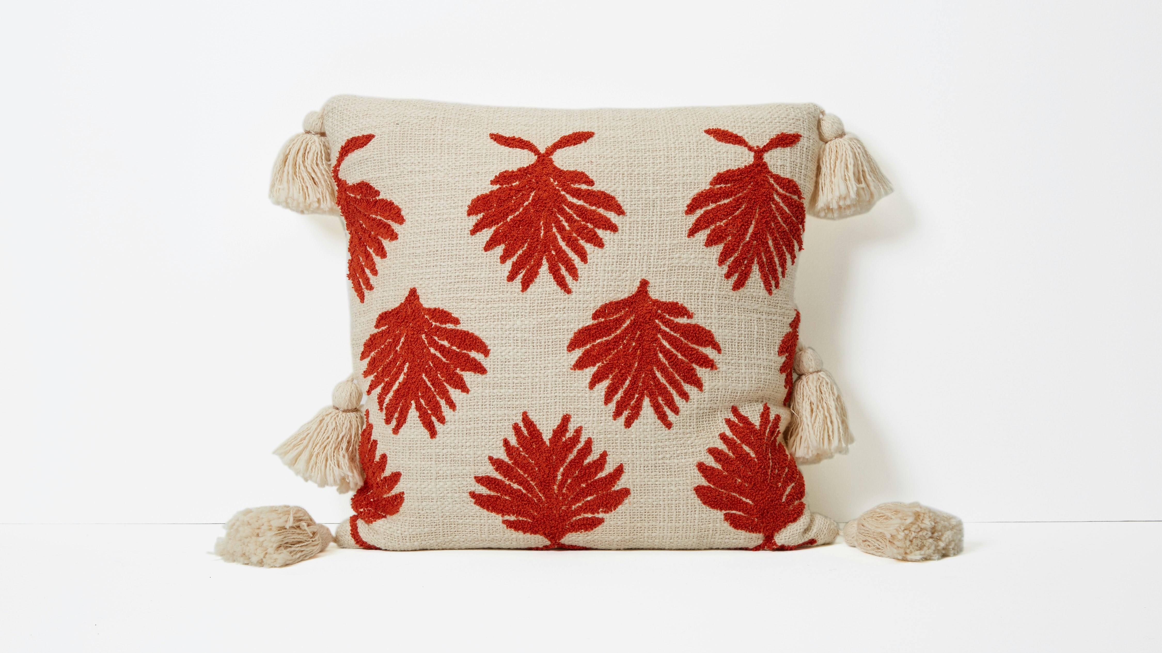 Tufted Motif Rust Pillow Joybird